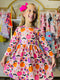 Bowtism Halloween Spooky Season Twirl Dress with Matching Bow - Bowtism